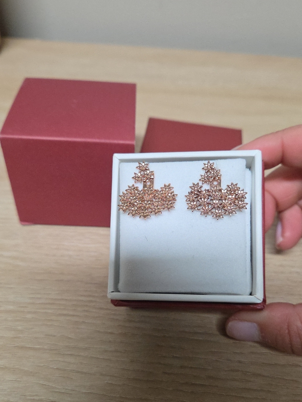 Aurate Flower Earring Back Small - Vermeil / Rose
